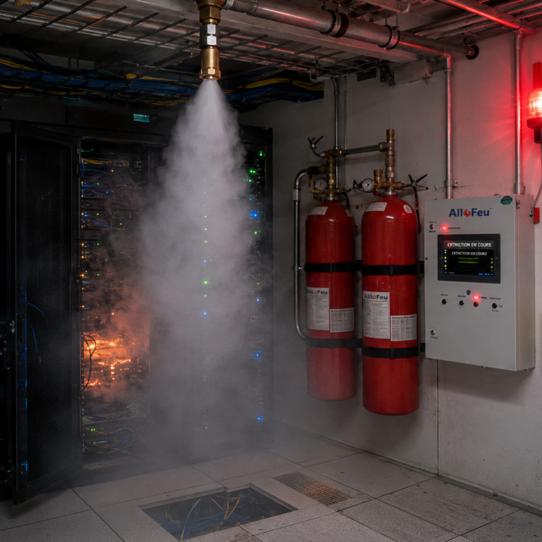 Système d’extinction incendie pour salle serveur